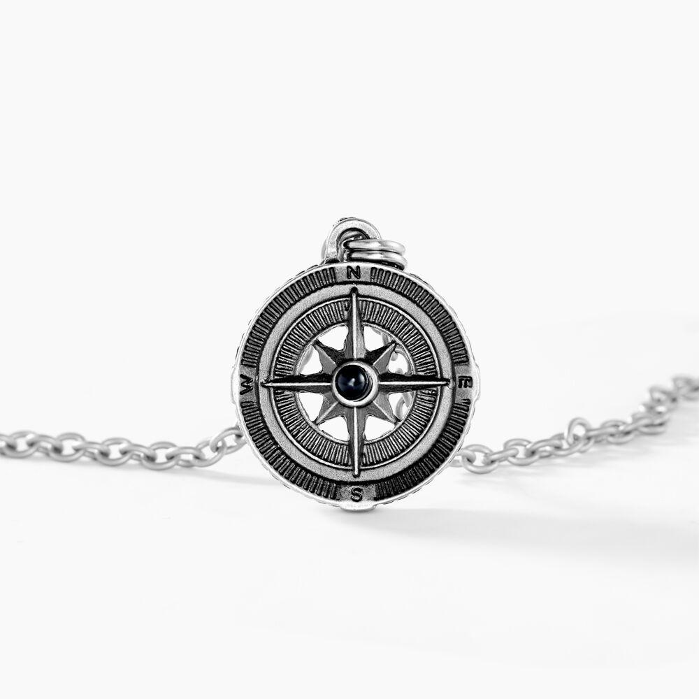 Collier Yoan Acier Blanc - Colliers Homme | Marc Orian