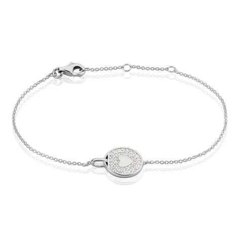 Bracelet Ivany Argent Blanc Oxyde De Zirconium - Bracelets Medailles Femme | Marc Orian