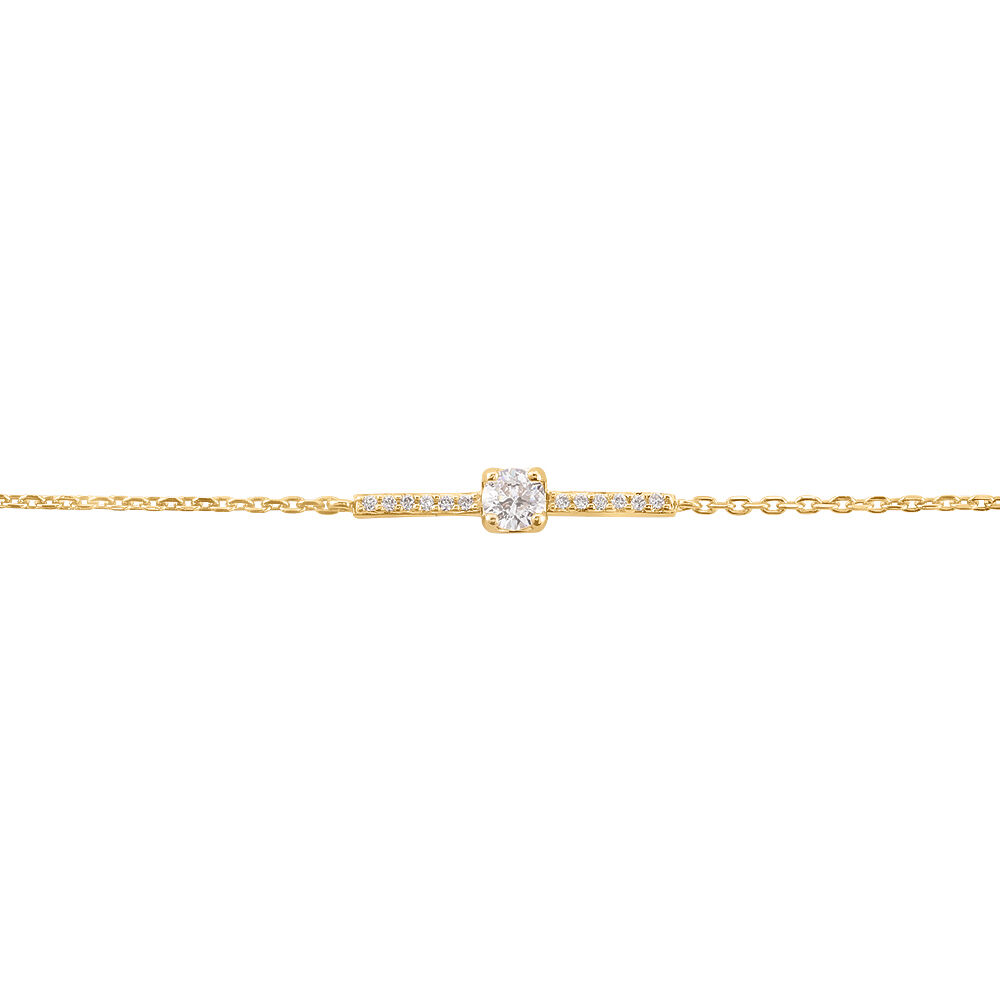Bracelet Fergie Plaqué Or Jaune Oxyde De Zirconium - Bracelets chaînes Femme | Marc Orian