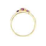 Bague Chloe Or Jaune Amethyste Et Oxyde De Zirconium - Bagues pierres fines Femme | Marc Orian