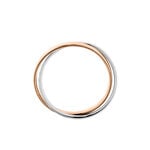 Alliance Hermana Ruban Plat Or Bicolore - Alliances duo Unisex | Marc Orian