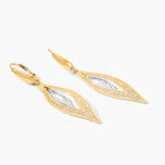 Boucles D'Oreilles Pendantes Gerontius Or Bicolore - Pendantes Femme | Marc Orian