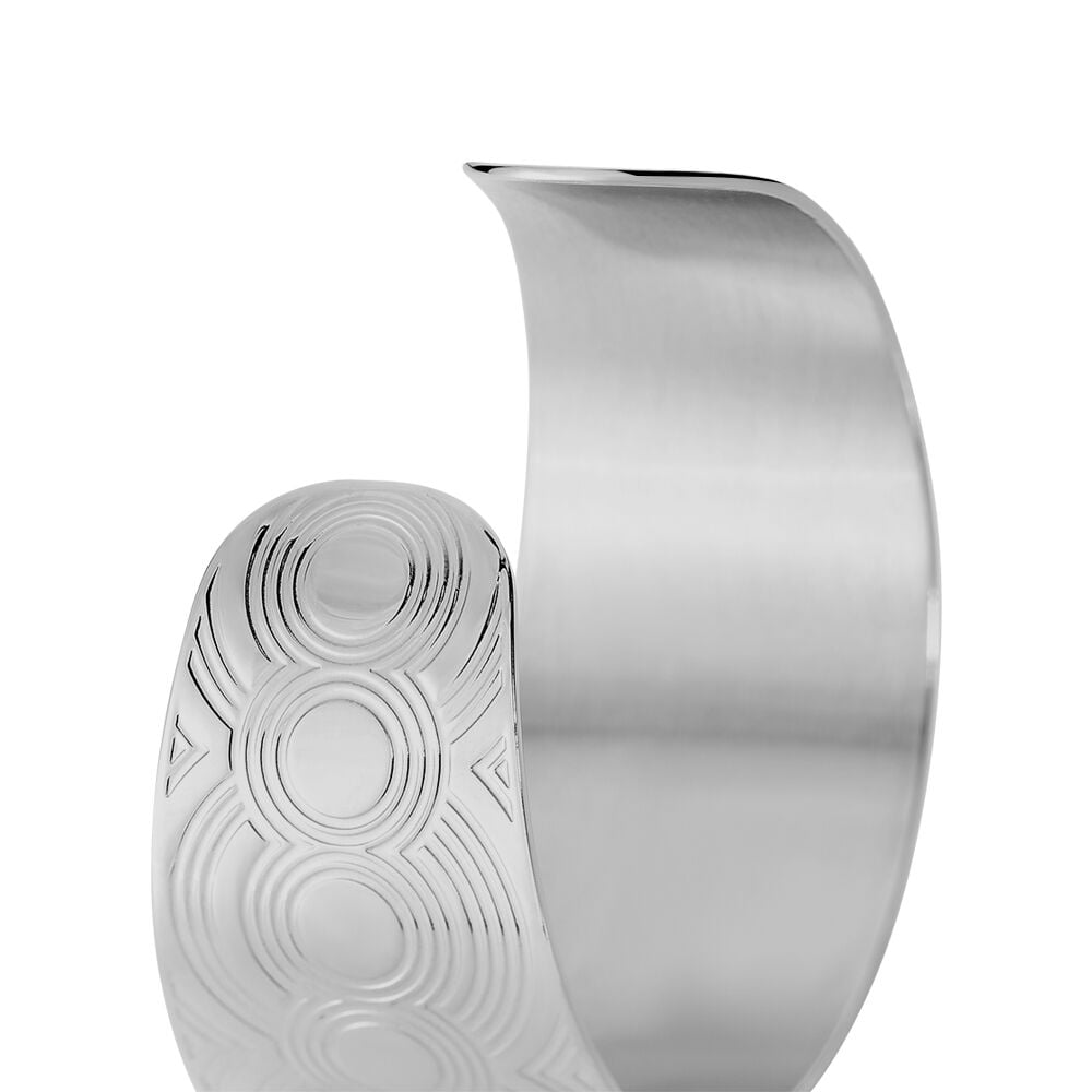 Bracelet Jonc Mounia Acier Blanc - Bijoux fantaisie Femme | Marc Orian