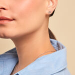 Boucles D'oreilles Puces Clarance Argent Blanc Oxyde De Zirconium - Puces Femme | Marc Orian