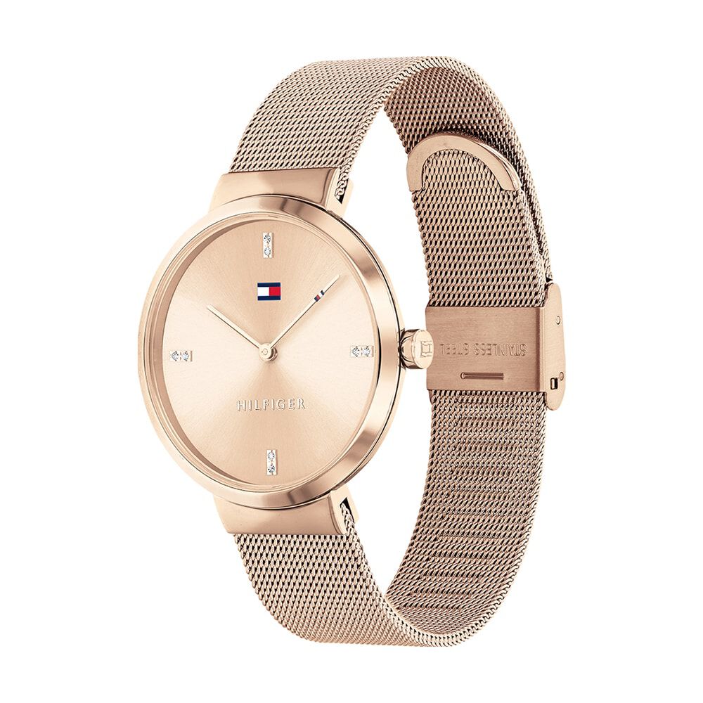 Montre Tommy Hilfiger Liberty Dor&eacute; Rose - Montres &eacute;tanches Femme | Marc Orian