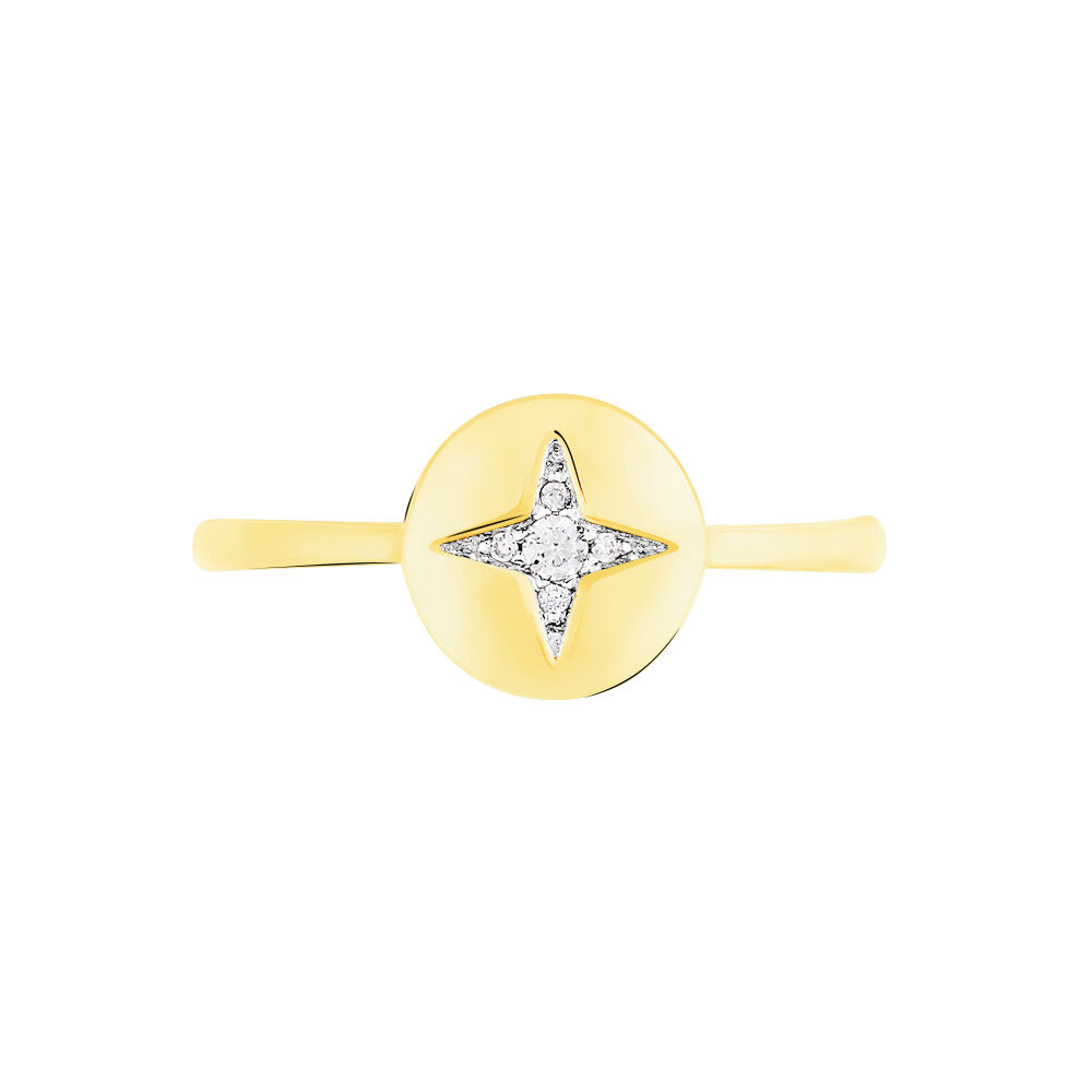 Bague Stacy Or Jaune Oxyde De Zirconium - Bijoux personnalis&eacute;s Femme | Marc Orian