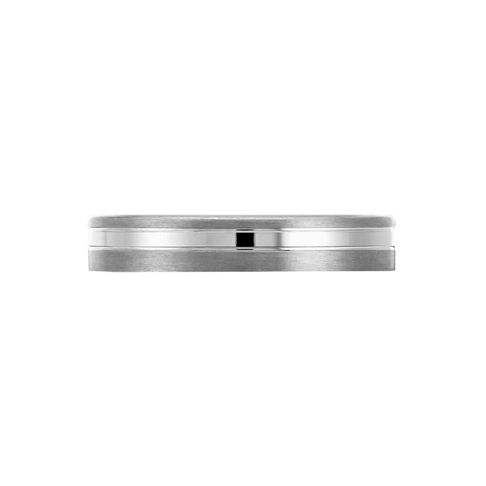 Alliance Tristan Argent Blanc - Alliances duo Homme | Marc Orian