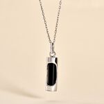 Pendentif Tiki Argent Blanc Onyx - Bijoux fantaisie Famille | Marc Orian