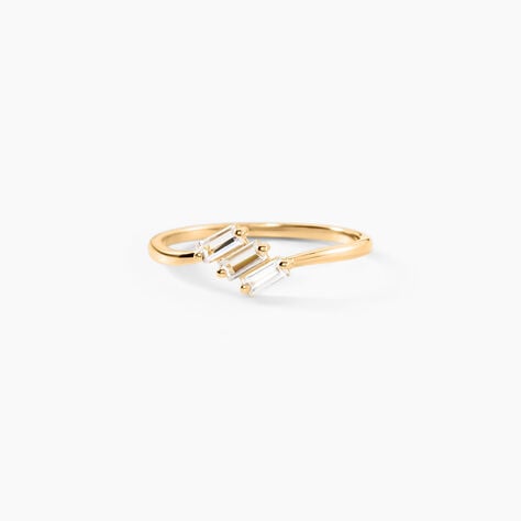 Bague Isobel Plaqu&eacute; Or Jaune Oxyde De Zirconium - Bijoux fantaisie Femme | Marc Orian