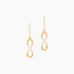 Boucles D'oreilles Pendantes Spya Infini Or Jaune - Pendantes Femme | Marc Orian