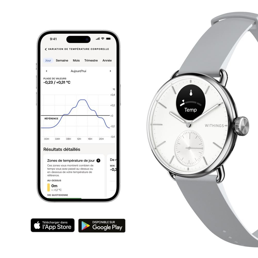 Montre Connect&eacute;e Withings Scanwatch 2 - Montres connect&eacute;es Femme | Marc Orian