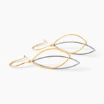 Boucles D'oreilles Pendantes Anila Gouttes Or Bicolore - Pendantes Femme | Marc Orian