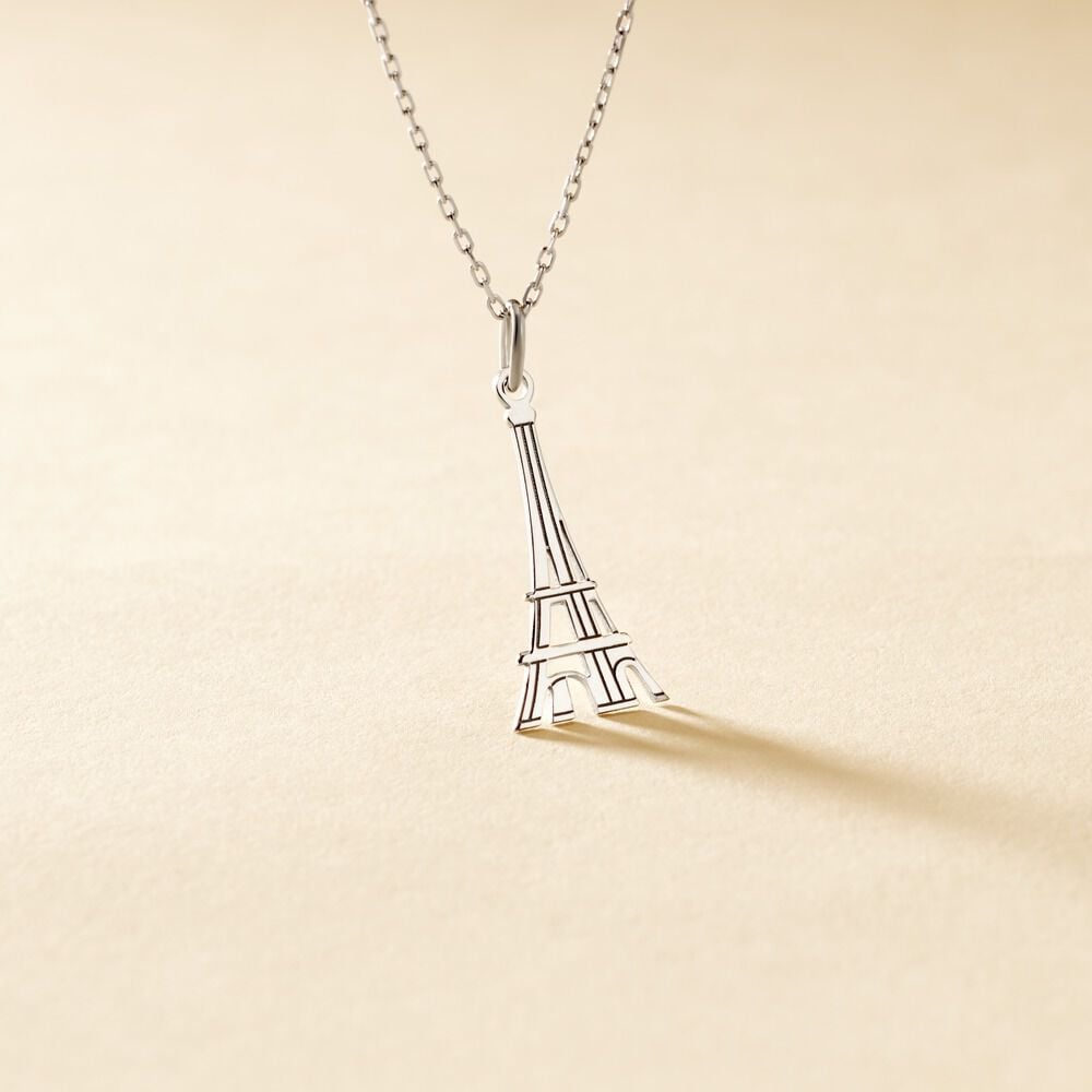 Pendentif Paco Argent Blanc - Pendentifs Famille | Marc Orian