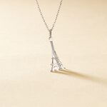 Pendentif Paco Argent Blanc - Bijoux fantaisie Famille | Marc Orian