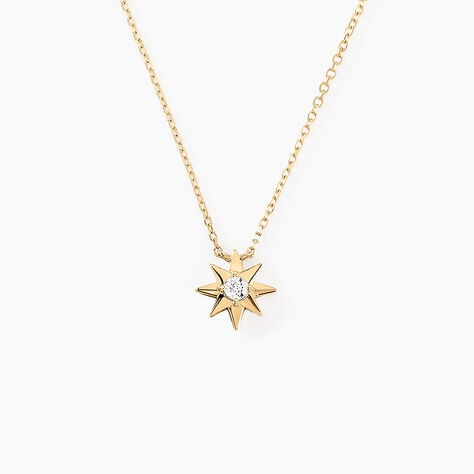 Collier Confucius Or Jaune Diamant - Colliers avec pierres Femme | Marc Orian