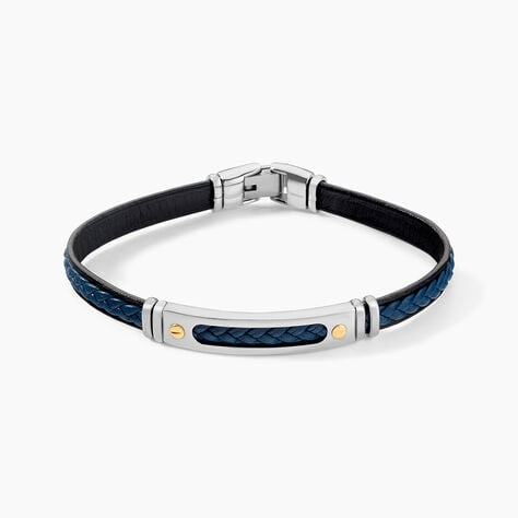 Bracelet Jourdan Cuir Bleu - Bracelets cuir Homme | Marc Orian