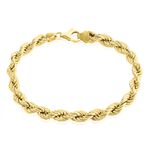 Bracelet Cordelia Maille Corde Or Jaune - Bracelets mailles Femme | Marc Orian