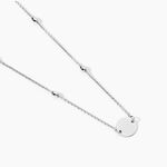 Collier Argent Blanc Monca - Colliers fantaisie Femme | Marc Orian