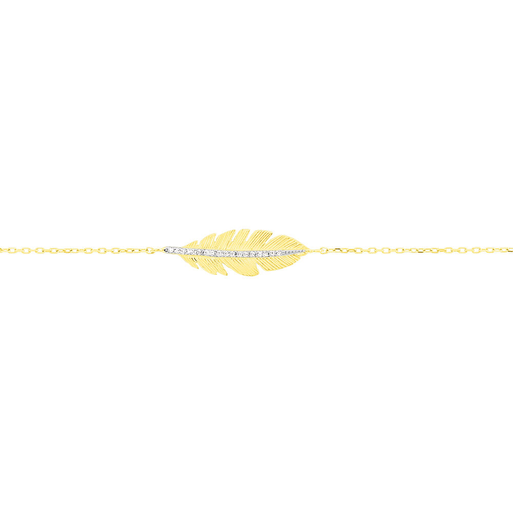 Bracelet Paola Or Jaune Diamant - Sélection Bohème Femme | Marc Orian