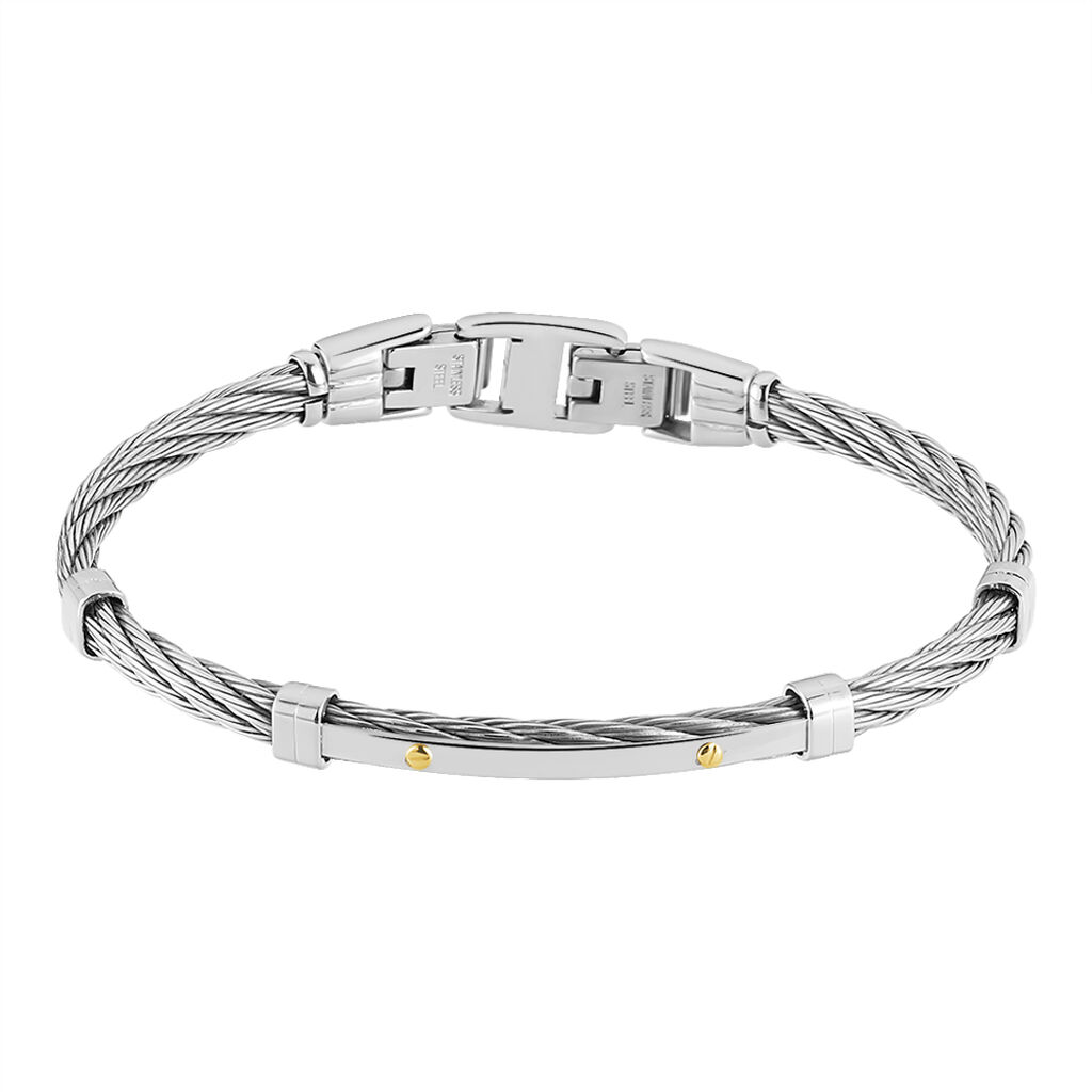 Bracelet Sarenne Acier Bicolore - Bracelets cha&icirc;nes Homme | Marc Orian