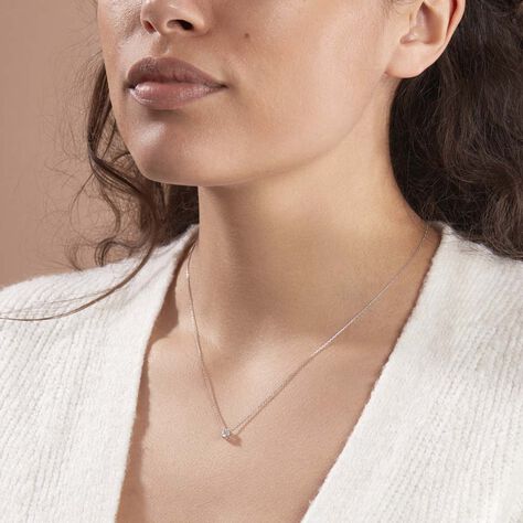 Collier Ponama Or Blanc Oxyde De Zirconium - Colliers Femme | Marc Orian