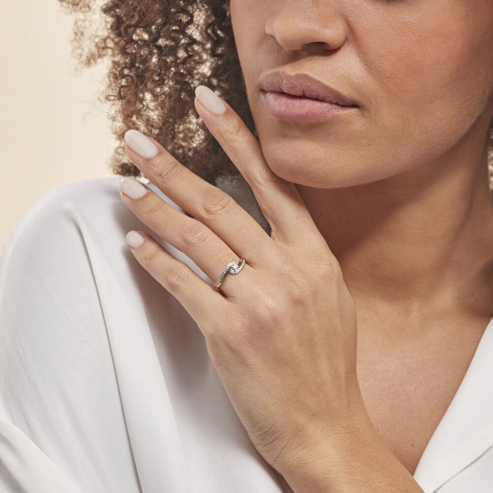 Bague Solitaire Vassilissa Or Blanc Diamant - Parures de mariage Femme | Marc Orian