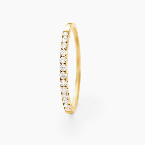 Alliance Pristina Or Jaune Diamant - Alliances avec pierres Femme | Marc Orian