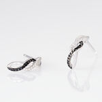 Boucles D'oreilles Puces Callune Or Blanc Diamant - Puces Femme | Marc Orian