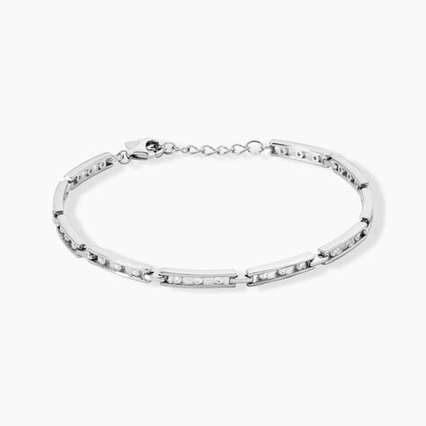 Bracelet Calina Argent Blanc Oxyde De Zirconium - Bracelets cha&icirc;nes Femme | Marc Orian