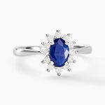 Bague Vladimir Or Blanc Saphir Diamants - Solitaires Femme | Marc Orian