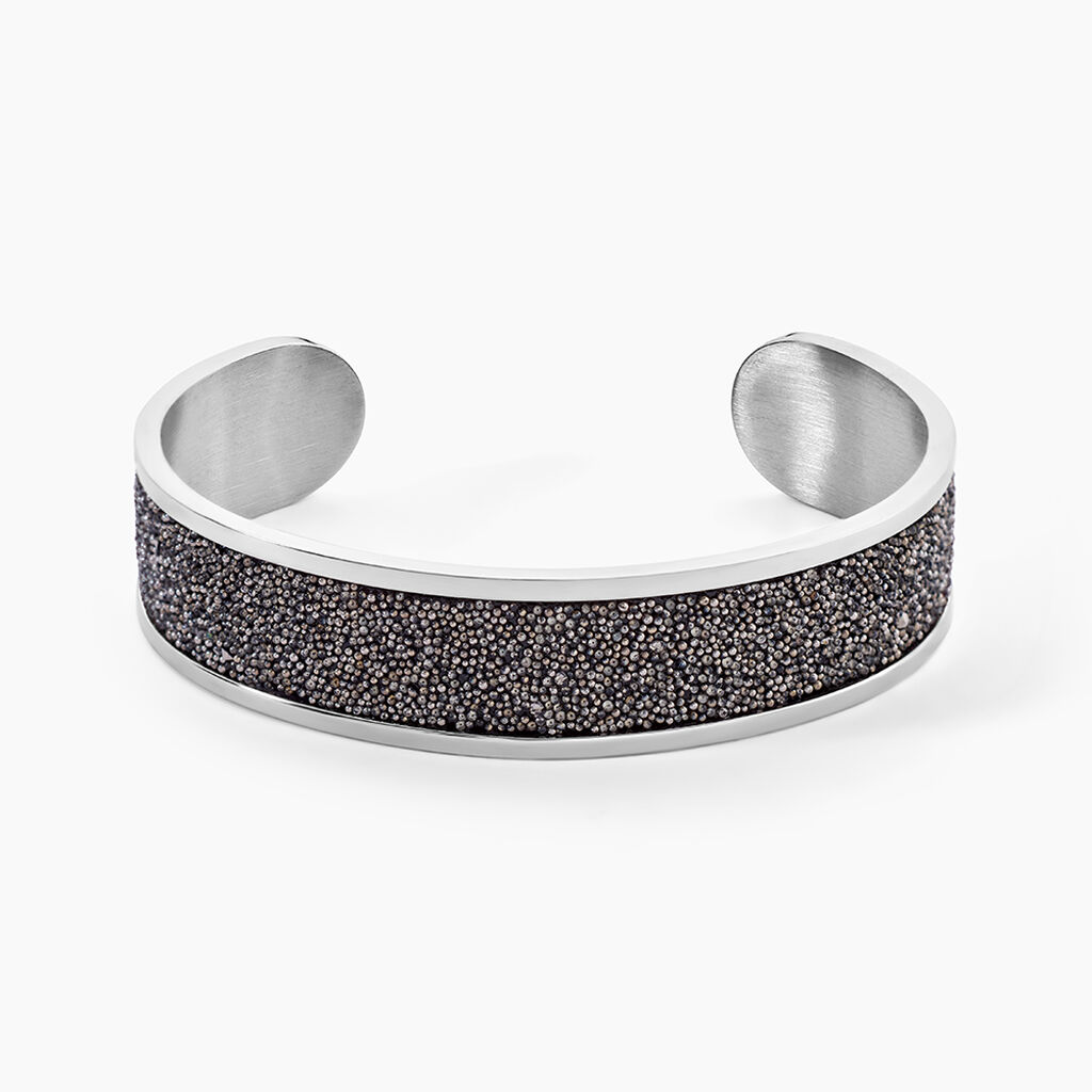 Bracelet Jonc Willis Acier Blanc - Bracelets joncs Femme | Marc Orian