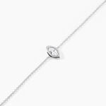 Bracelet Arone Argent Blanc Oxyde De Zirconium - Bracelets fantaisie Femme | Marc Orian