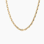 Collier Carlo Or Bicolore Maille Marine Ronde - Chaines Homme | Marc Orian