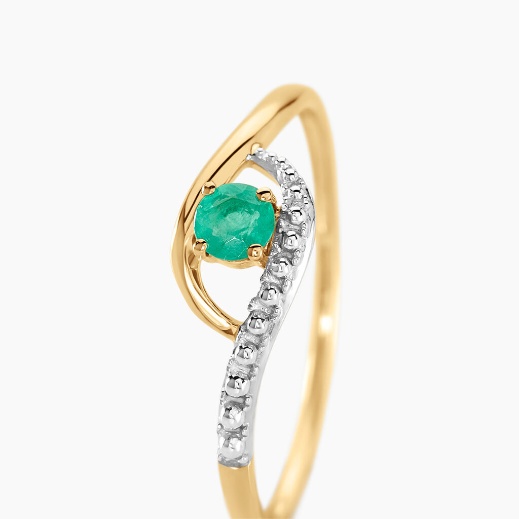 Bague Or Jaune Karmele Emeraude - Bagues Femme | Marc Orian