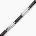 Bracelet Street Acier Blanc - Bracelets cha&icirc;nes Homme | Marc Orian