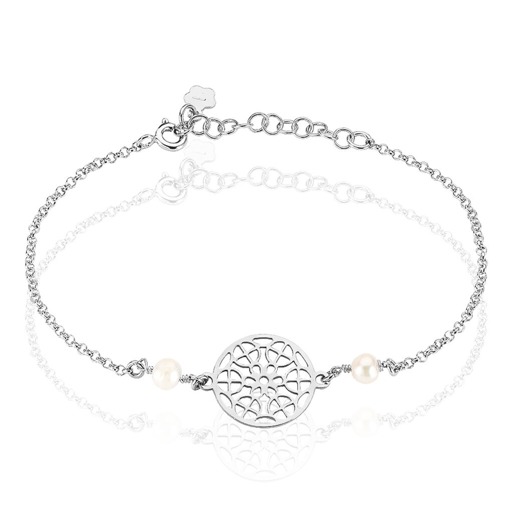 Bracelet Selia Argent Blanc Perle De Culture - Bracelets fantaisie Femme | Marc Orian