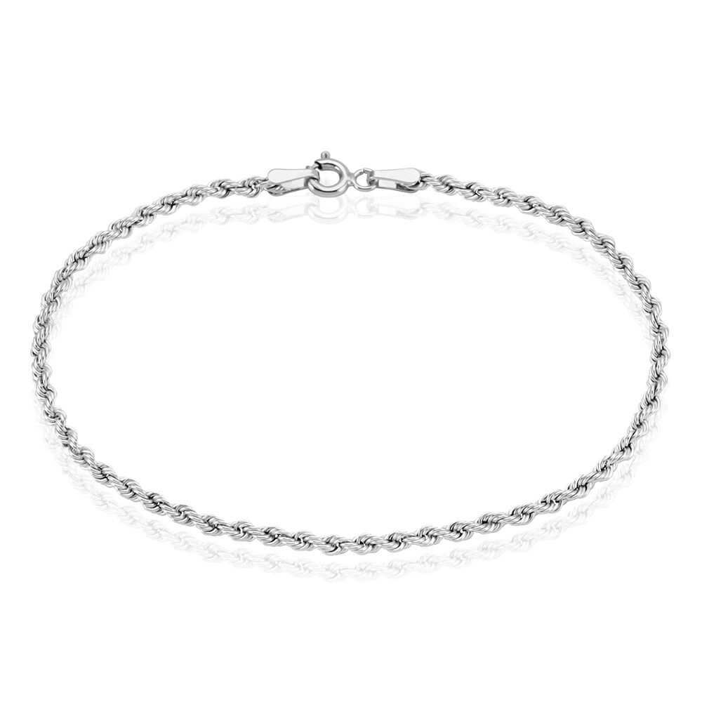 Bracelet Jerry Maille Corde Or Blanc - Bracelets mailles Femme | Marc Orian