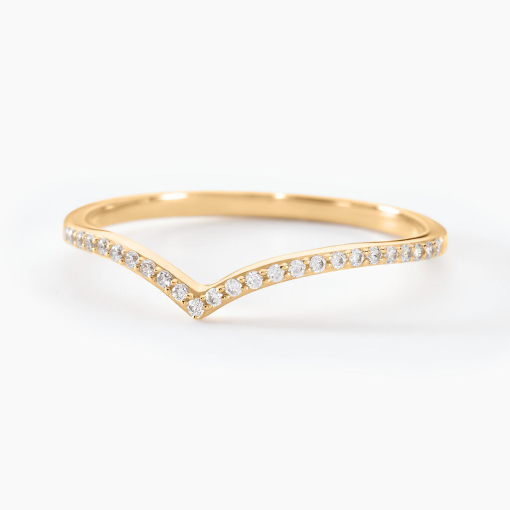 Bague Dounia Or Jaune Oxyde De Zirconium - Bagues avec pierre Femme | Marc Orian