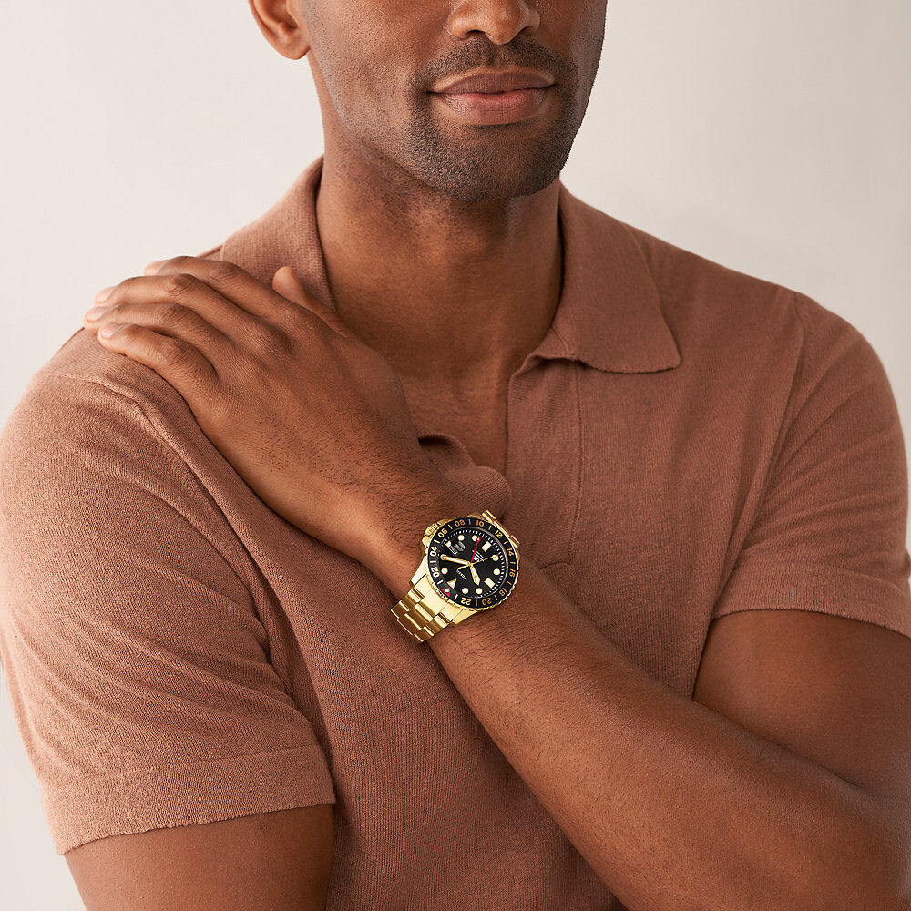 Montre Fossil Blue Noir - Montres étanches Homme | Marc Orian