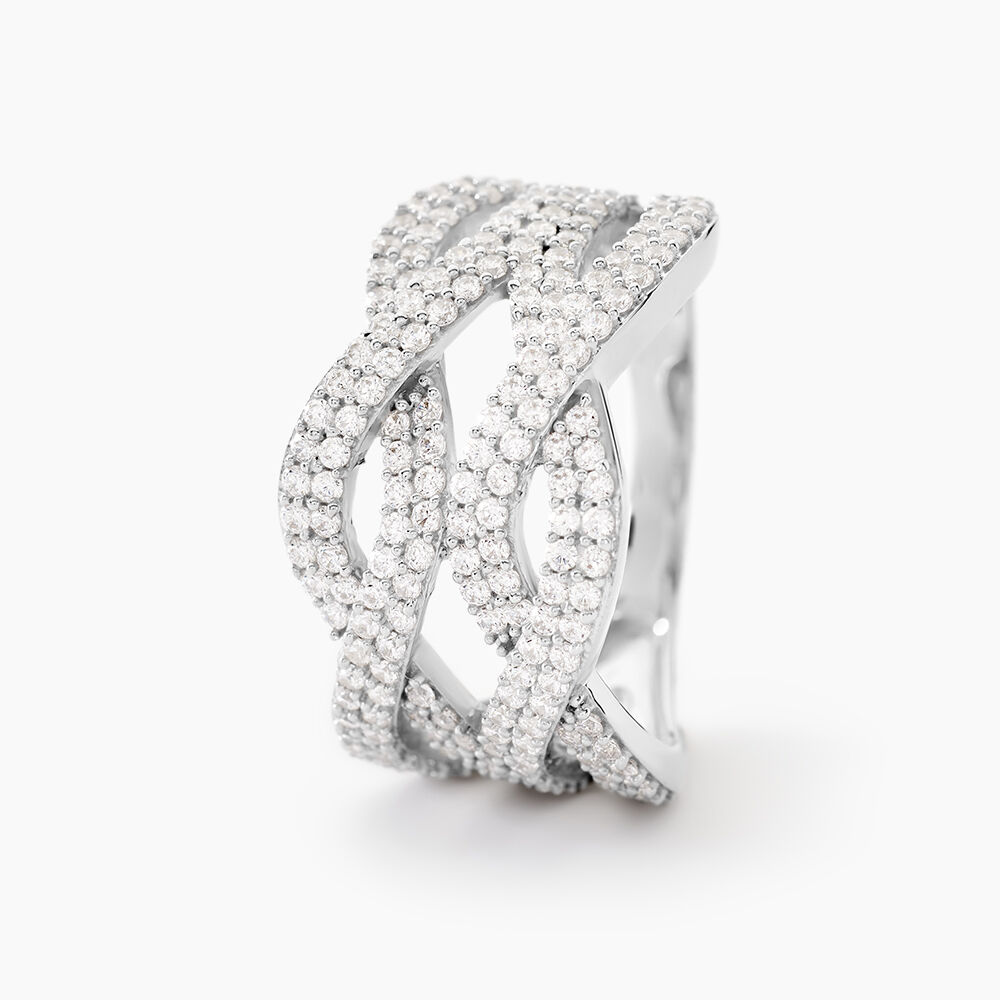 Bague Ireneo Argent Blanc Oxyde De Zirconium - Bagues avec pierre Femme | Marc Orian