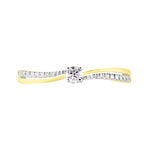 Bague Solitaire Finesse Or Jaune Diamant Diamants - Parures de mariage Femme | Marc Orian