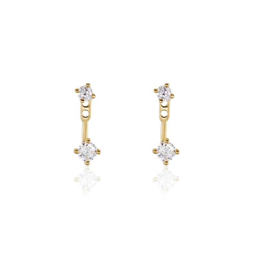 Bijoux D'oreilles Plaqué Or Dedale Oxydes De Zirconium - Piercings d'oreilles Femme | Marc Orian