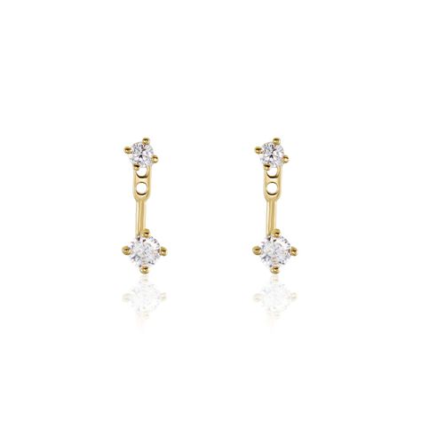 Bijoux D'oreilles Plaqué Or Dedale Oxydes De Zirconium - Piercings d'oreilles Femme | Marc Orian