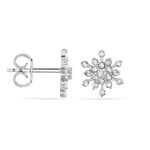 Boucles D'oreilles Puces Effie Argent Blanc Oxyde De Zirconium - Puces Femme | Marc Orian
