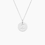 Pendentif Efiso Argent Blanc - Bijoux fantaisie Famille | Marc Orian