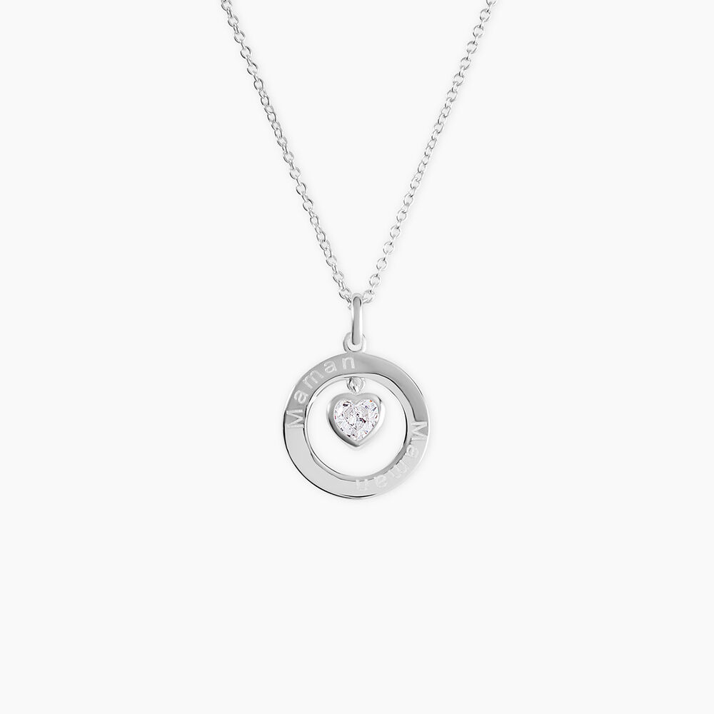 Collier Almas Argent Blanc Oxyde De Zirconium - Colliers avec pierres Femme | Marc Orian