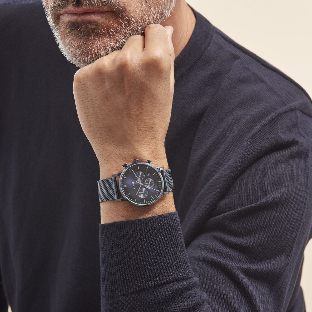 Montre Cluse Aravis Bleu HIMHEQB9910 Marc Orian Bijouterie