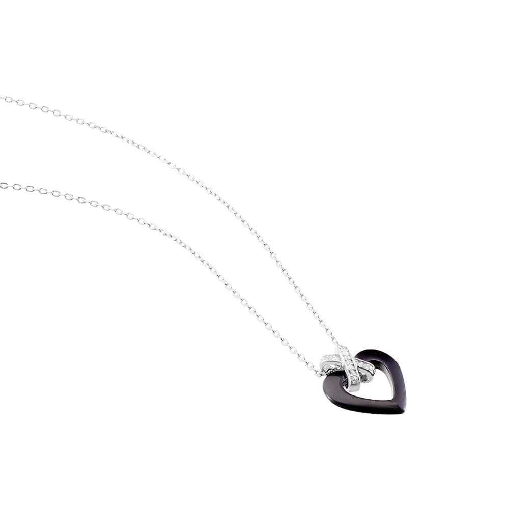Collier Nolwen Argent Blanc Céramique Et Oxyde De Zirconium - Colliers avec pierres Femme | Marc Orian