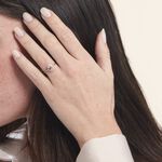 Bague Jozsua Or Rose Morganite Peche Oxyde De Zirconium - Bagues pierres fines Femme | Marc Orian