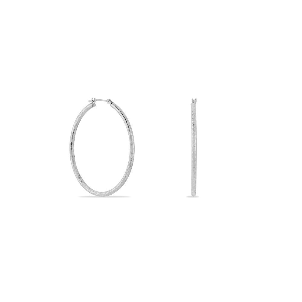 Créoles Cayla Or Blanc - Créoles Femme | Marc Orian